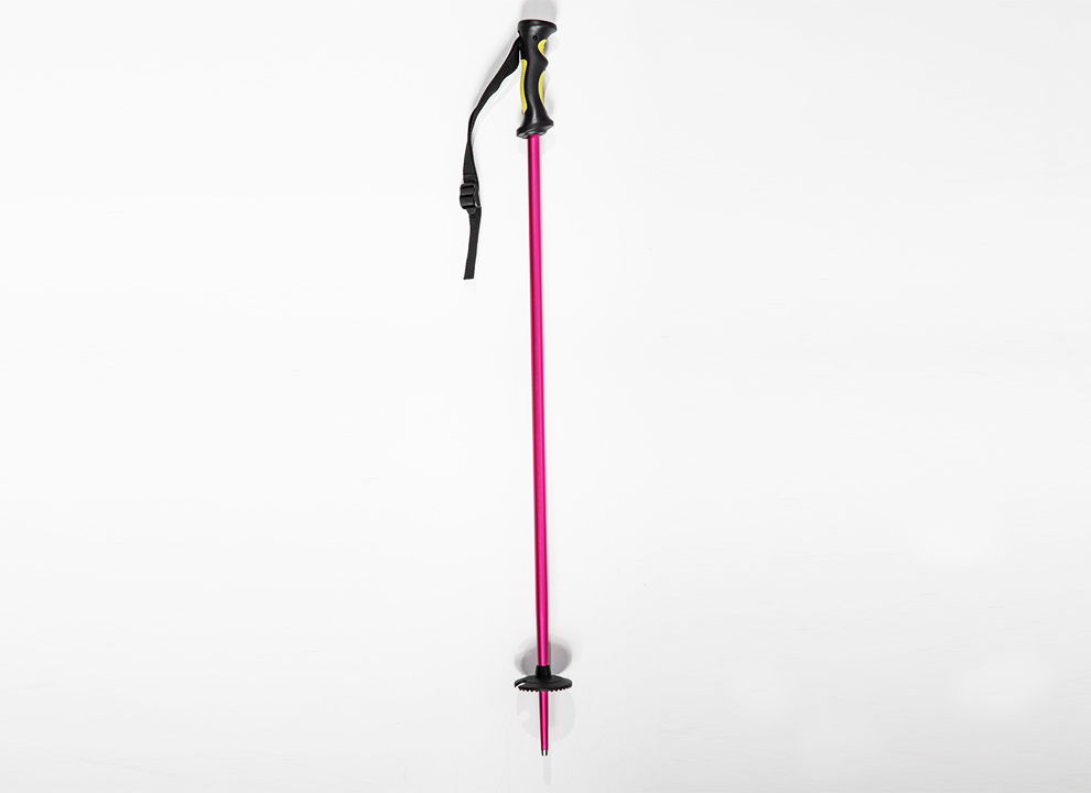 紫红滑雪杖